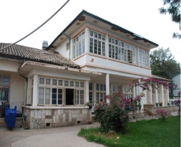 The terminal building at the former site of Wujiaba Airport during the Republic of China