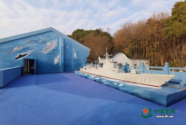 Modern naval equipment theme exhibition hall