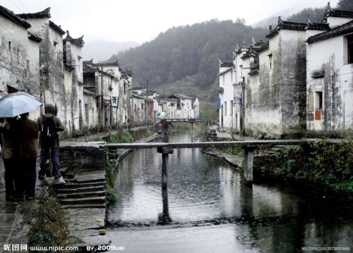 Ancient village by the lake