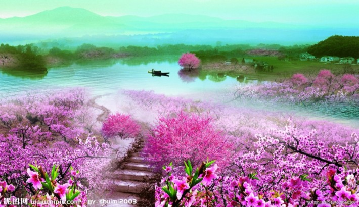 peach blossom forest