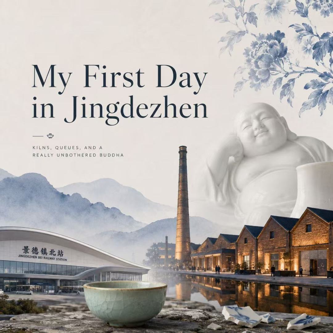 My First Day in Jingdezhen: Kilns, Queues, and a Really