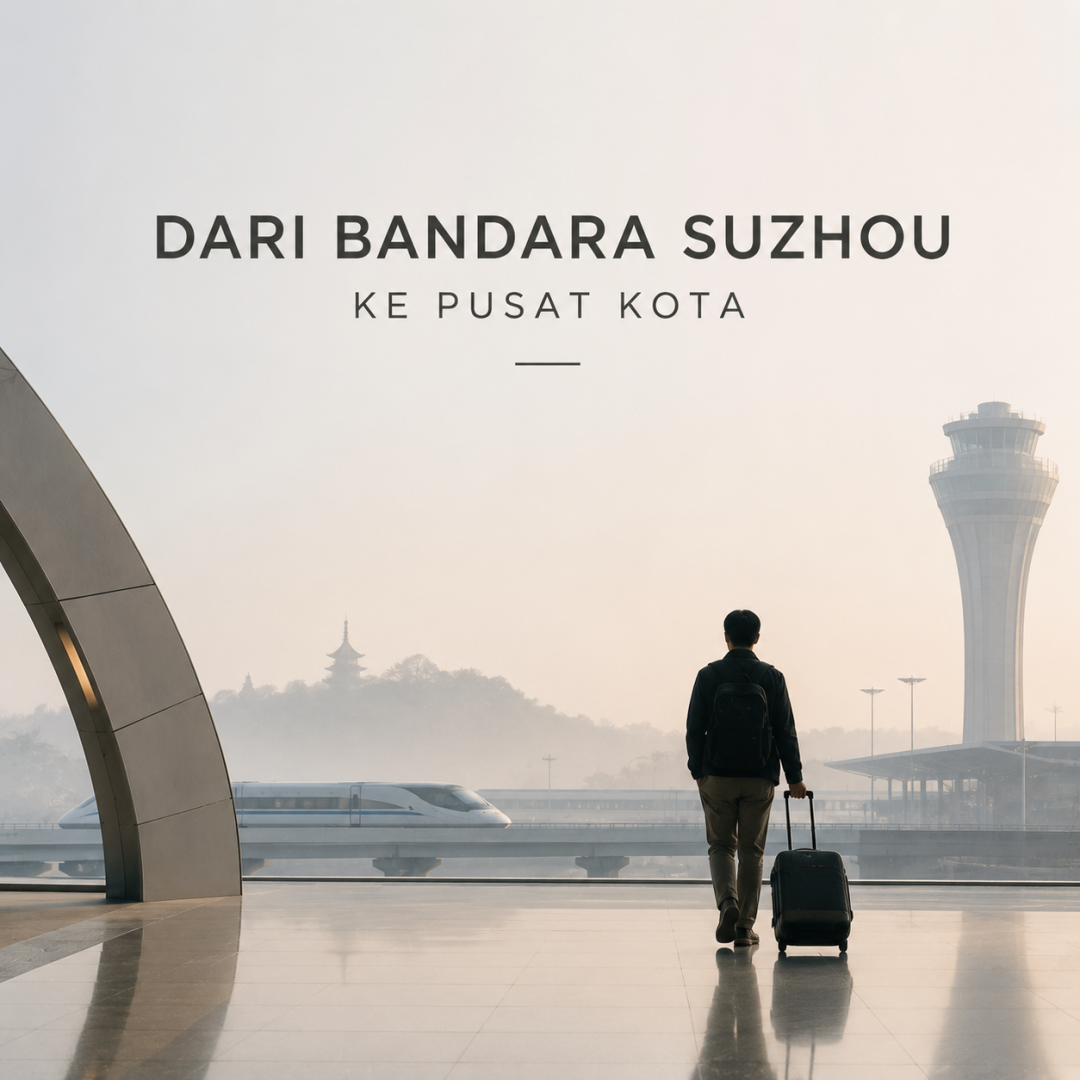 Dari Bandara Suzhou ke Pusat Kota (Cara Paling Gampang)