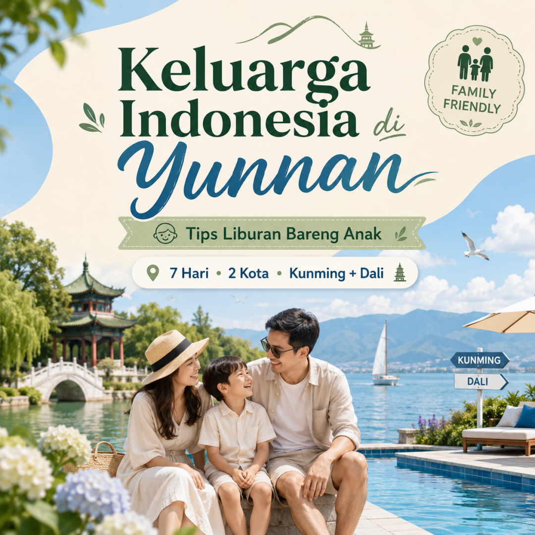 Keluarga Indonesia di Yunnan — Tips Liburan Bareng Anak