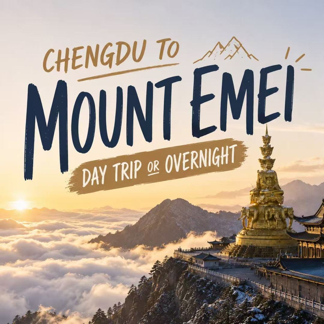 Chengdu to Mount Emei day trip or overnight ⛰️ Mount