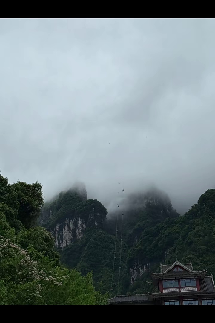 中国张家界之旅 4/7 去张家界的路上有不少蜿蜒的山路，但这绝对不虚此行。